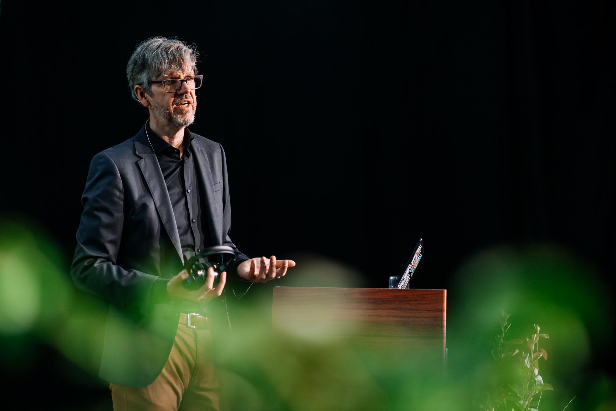 Speaking at a tech event